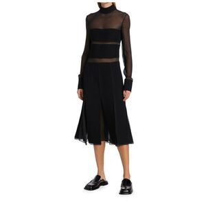 Proenza Schouler Textured Viscose Chiffon Dress size 8